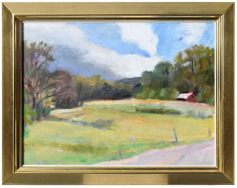 Field on Abbott Road by Wolf Kahn, 1987, oil on canvas, sold Aug 2020