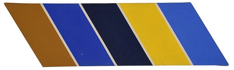 Spill by Thomas Downing, 1967, acrylic on canvas, sold Aug 2020