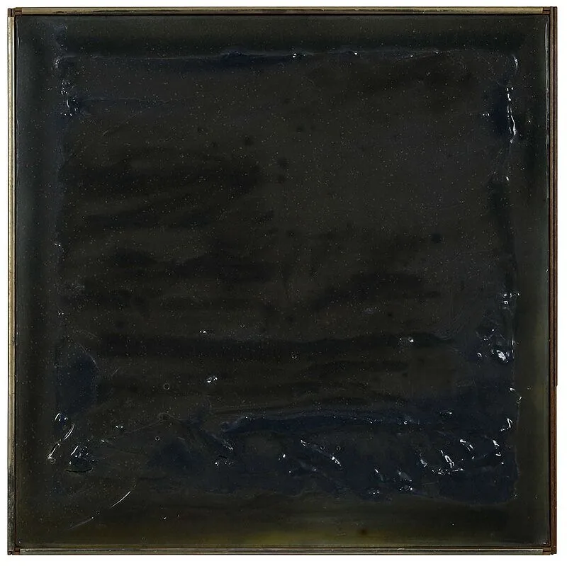 Herb Jackson, Shield, 1973, resin on Masonite