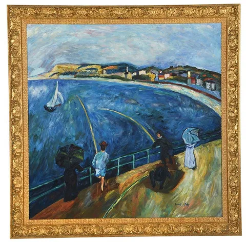 Raoul Dufy, La Plage de Sainte-Adresse, oil on canvas