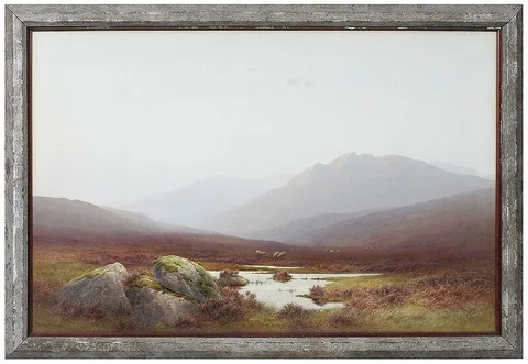 Charles Edward Brittan, Highland Landscape, watercolor on paper
