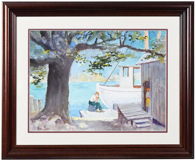 The Mimi by Howard Murry, watercolor on paper, offered Jul 2020