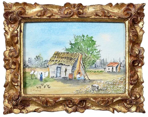 Emmie McIntire, Low Country scene, watercolor on paper