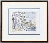 Raoul Dufy, Coastal Scene, possibly a proof prior to text