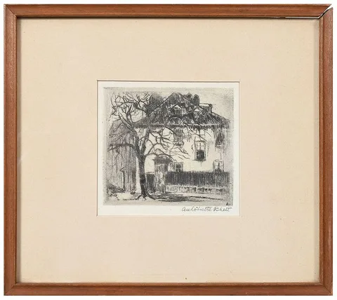 Antoinette Rhett, The Pirate House, Charleston, etching