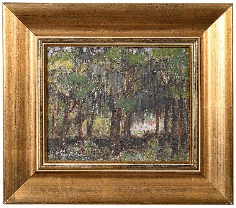 Bruce Thompson, Spanish Moss, oil on board