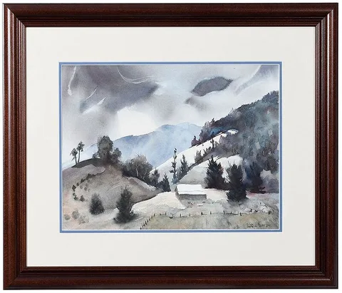 Howard Murry, Mountain Landscape, watercolor on paper