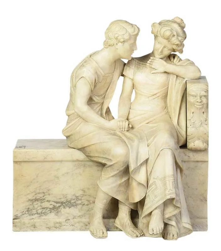 Adolfo Cipriani, Les Jeunes Amoureux, marble
