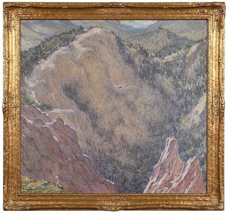 Colorado by Robert Reid, circa 1920s, oil on canvas, sold May 2020