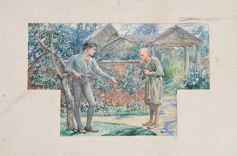 Will Hicok Low, Illustration for˜As You Like It, watercolor on board