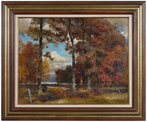 ˜Autumn Afternoon by Mathias Alten, 1907, oil on canvas, sold May 2020