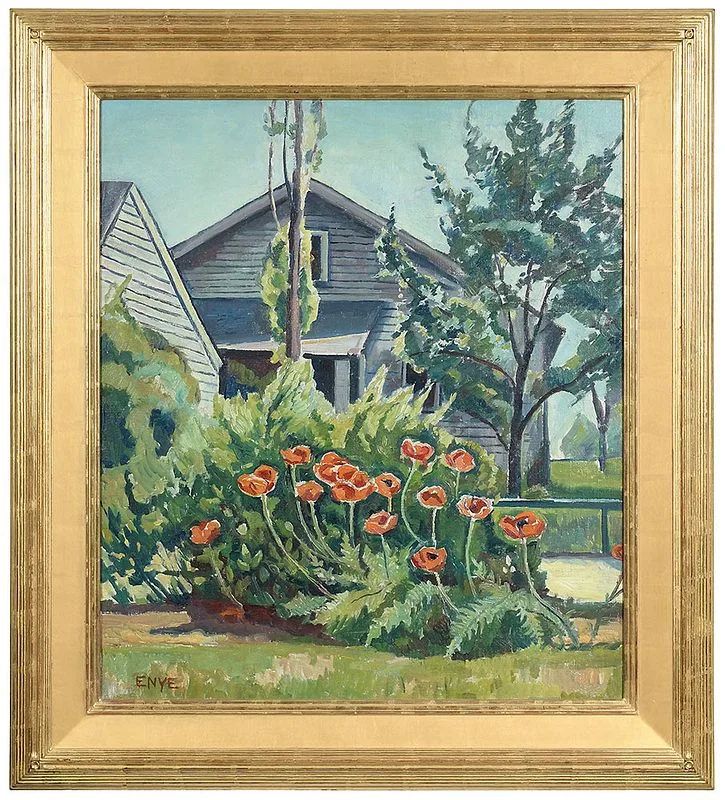 Poppies by Edgard Hewitt Nye, oil on canvas, offered May 2020
