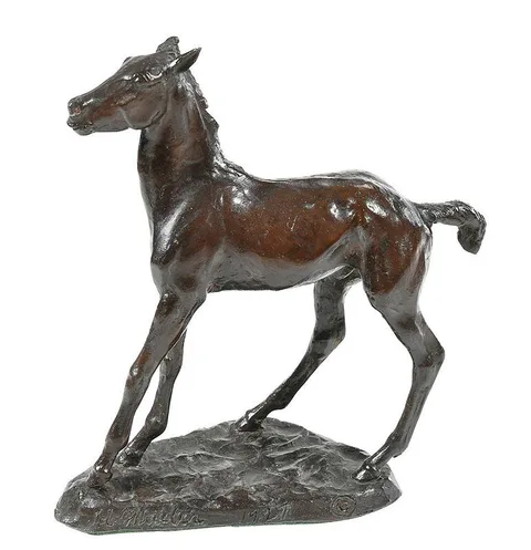 Hughlette Wheeler, Orphan Boy, patinated bronze