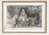 Rembrandt van Rijn, The Flight Into Egypt-The Holy Family Crossing a Brook (H. 276)