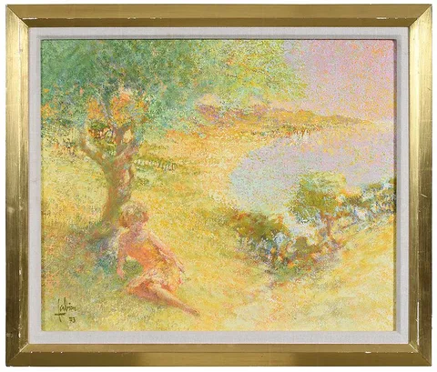 Louis P. Fabien, Sur La Coline, 1973, oil on canvas