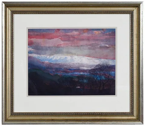 Carl Sublett, Southern Mountains, 1992, watercolor on paper