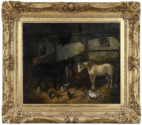 John Frederick Herring, Sr., Sr., oil on canvas
