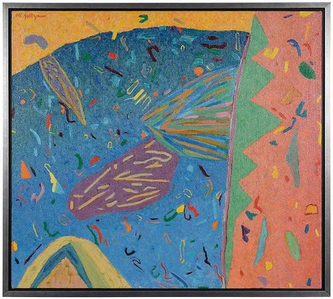 Marvin Saltzman, North Carolina Series, circa 1982-83, acrylic on canvas