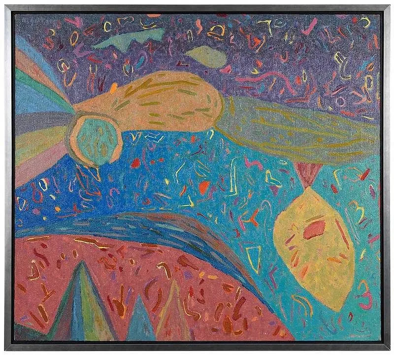 Marvin Saltzman, North Carolina Series, circa 1982-83, acrylic on canvas