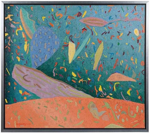 Marvin Saltzman, North Carolina Series, circa 1982-83, acrylic on canvas
