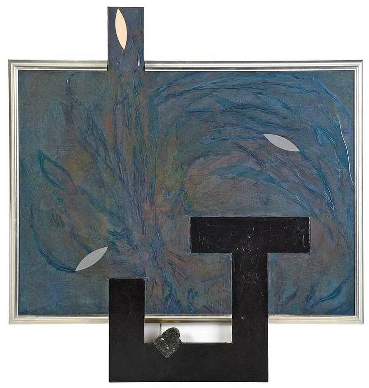 Lope Max Díaz, Noche en el Batey, 1996, mixed media