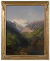 Hermann Herzog, Midday in the Alps