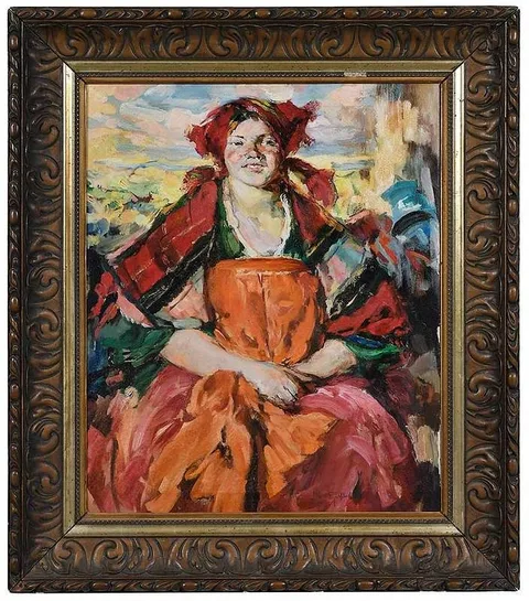 Abram Arkhipov, Peasant Woman, oil on canvas