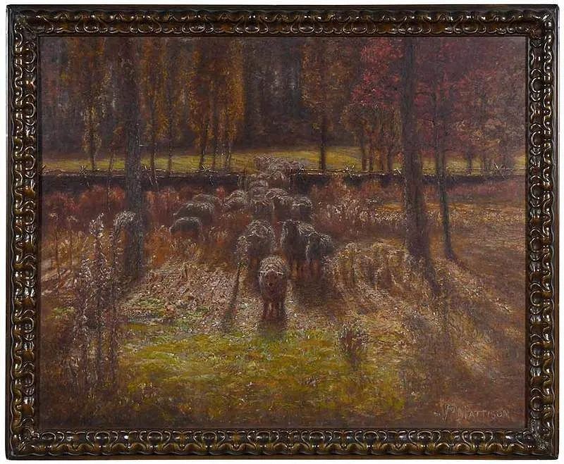 James Pattison, Autumn Glow, oil on canvas