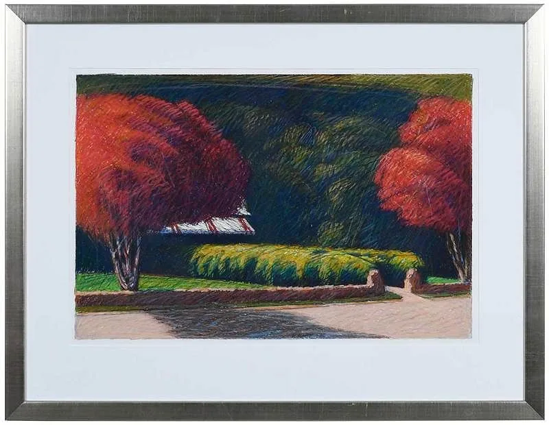 Robert Marsh, South Main Street, 2000, hand colored etching
