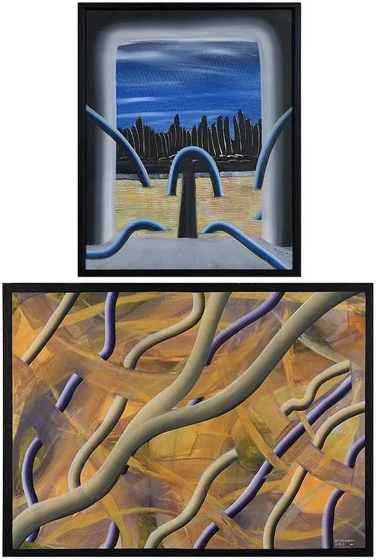 Glow From Within by Peter Kabello, acrylic on canvas, offered Mar 2020