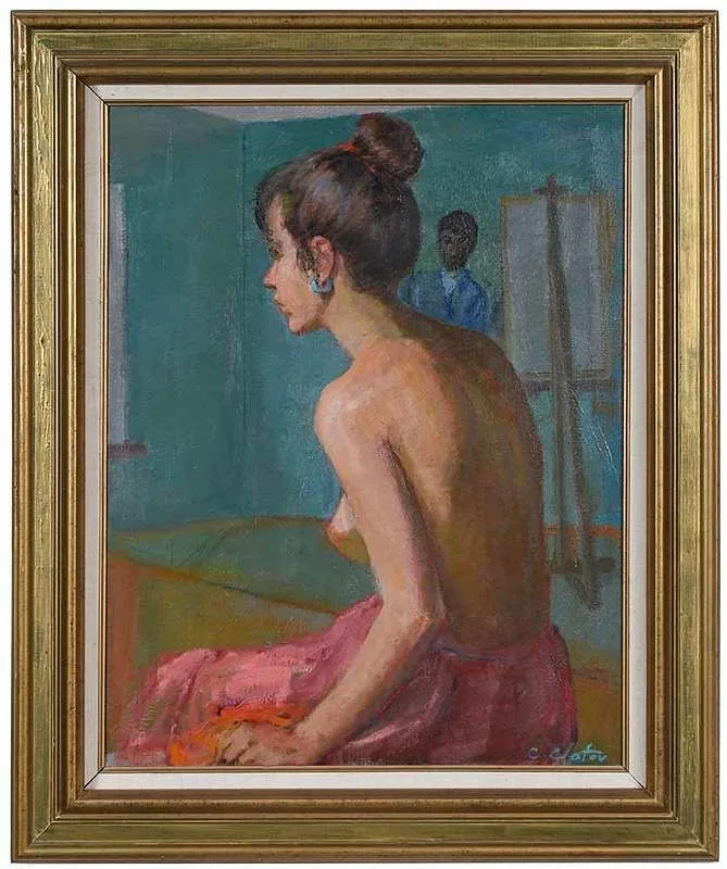 Constantin Chatov, Untitled, oil on canvas