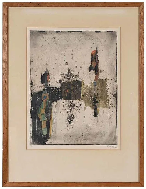 Johnny Gotthard Friedlaender, ˜Morning, etching and aquatint on wove paper