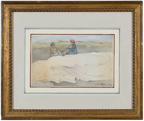Charles William Day, ÿEgypt, 1838, watercolor and pencil on paper