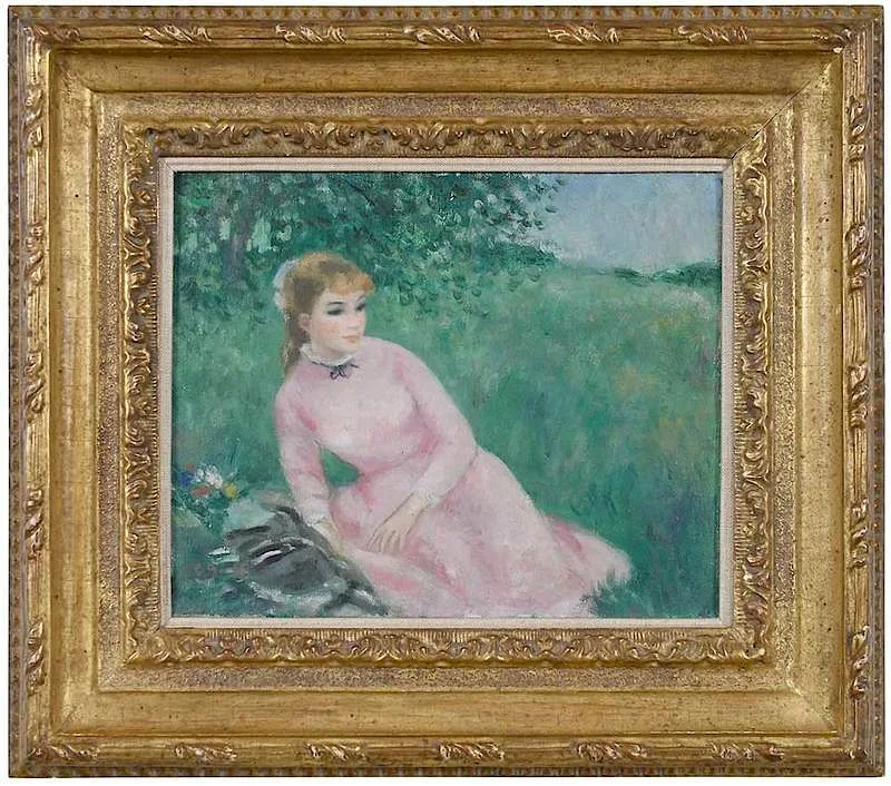 Fran‡ois Gall, En Rose, oil on canvas