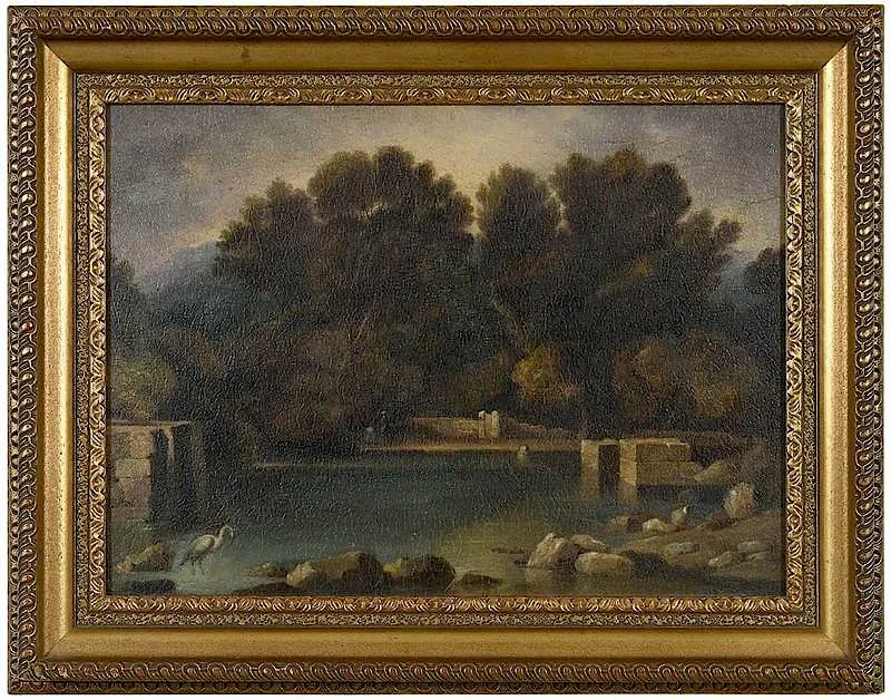 Charles Fraser, Pool at Siloam, 1848, oil on board