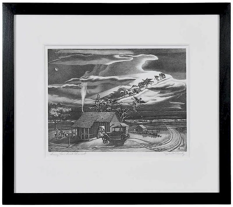 John McCrady, Swing Low Sweet Chariot, 1941, lithograph on paper