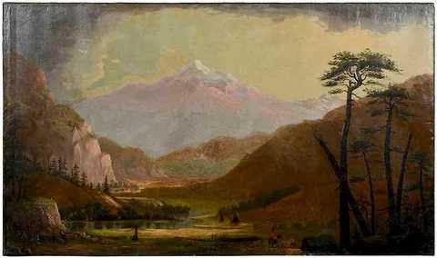 William Samuel Parrott, Mt. Hood, oil on canvas