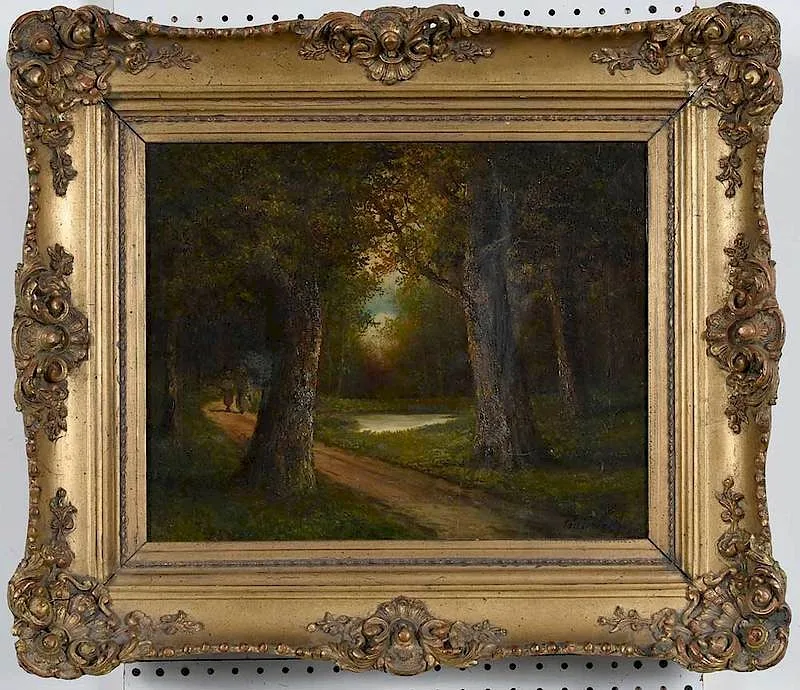 Paul Keef, Path in the Woods, oil on canvas