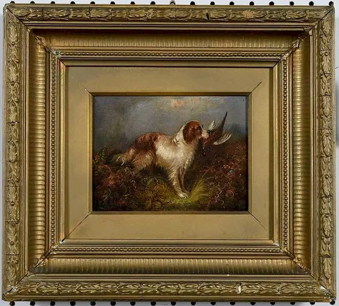 George Armfield, Spaniel with a Pheasant, oil on canvas
