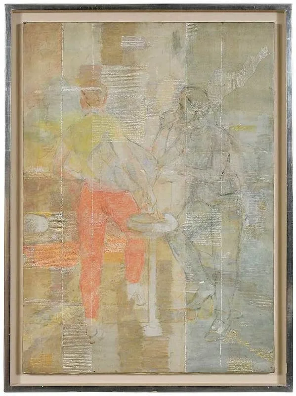 Isabel Bishop, Girls at Counter #2, oil on canvas