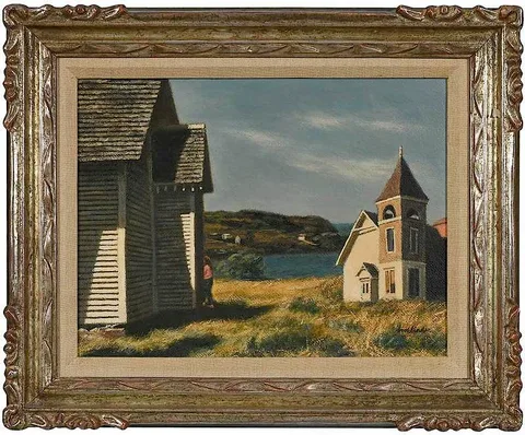 Jack Bookbinder, Monhegan, Maine, oil on Masonite