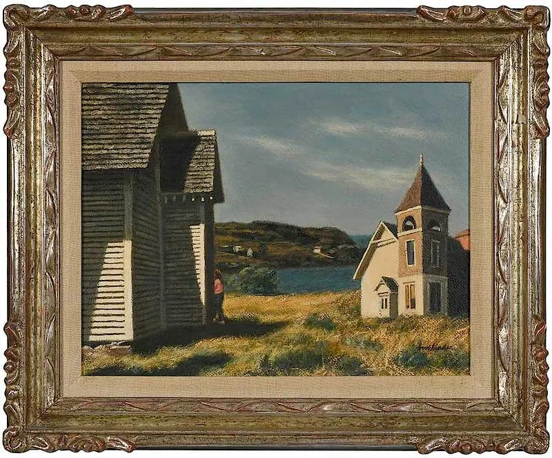 Jack Bookbinder, Monhegan, Maine, oil on Masonite