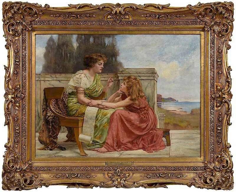 Reginald Arthur, The Sisters, oil on canvas
