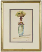 Alice Ravenel Huger Smith, Flower Seller