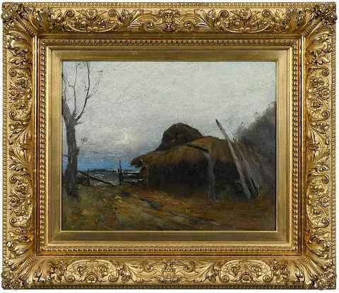 Franklin DeHaven, The Thatched Roof, oil on canvas