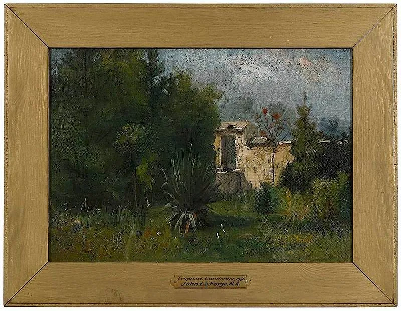American School, Tropical Landscape, oil on canvas