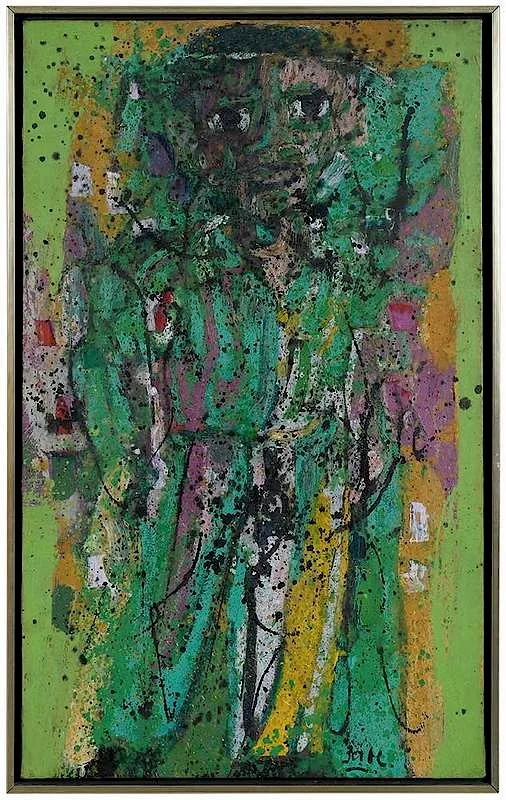 Karl Zerbe, Orphan Study, 1961, acrylic on canvas