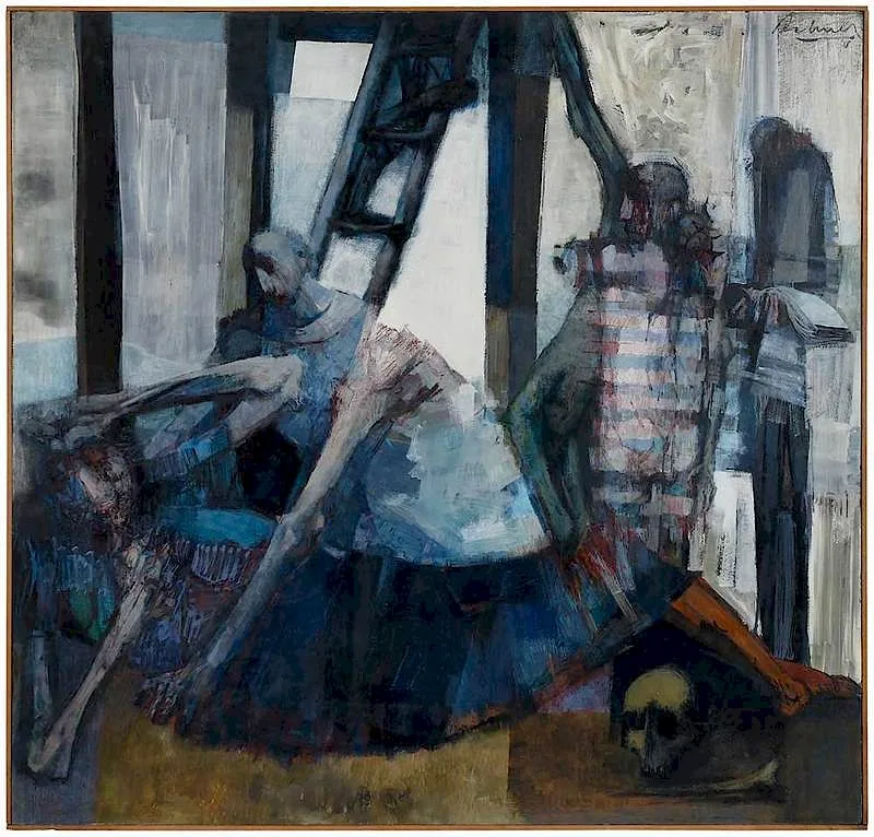 William Pachner, Desposition, 1958, oil on Masonite