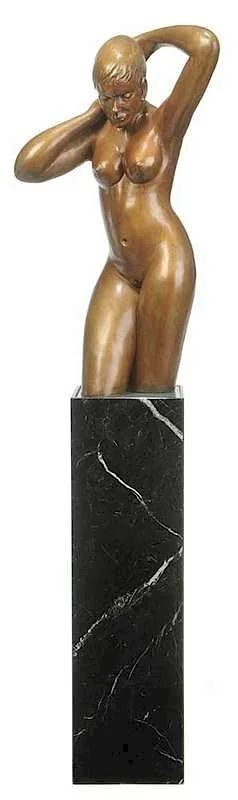 Guy Martin Boyd, Swimmer Emerging, 1986, patinated bronze