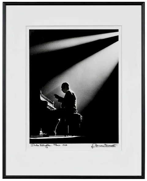 Duke Ellington, Paris by Herman Leonard, 1958, gelatin silver print, sold Dec 2019
